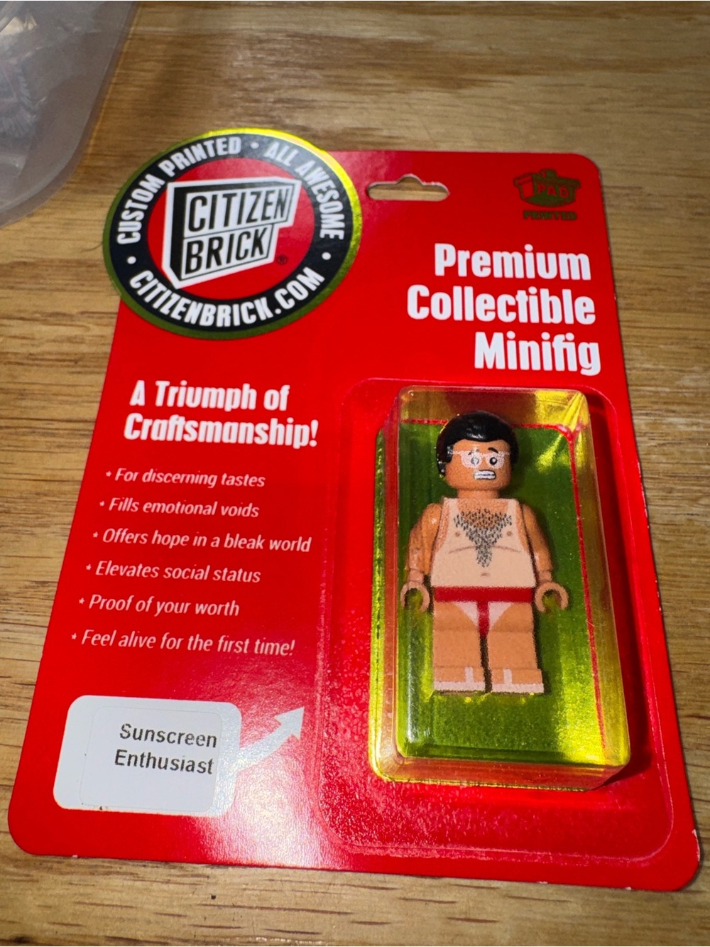 New Citizen Brick ‘Sunscreen Enthusiast’ Minifigure 2025 Chicago Brick World!